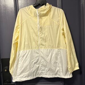 Columbia Jacket Lightweight Full Zip Yellow White 3X